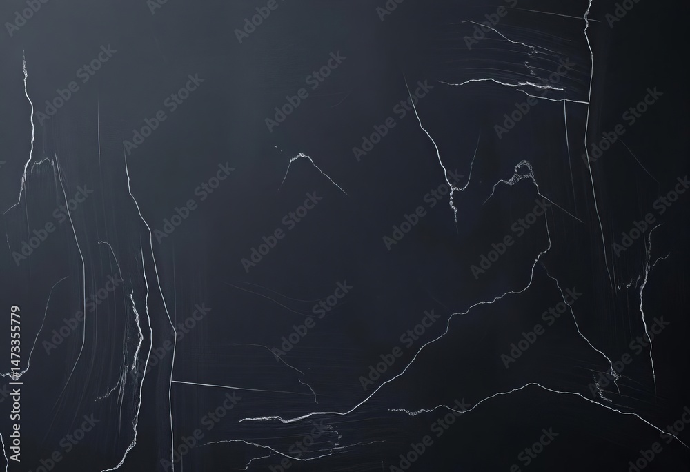 Fototapeta premium Dark, subtly marbled black chalkboard texture, shadowy, dark background