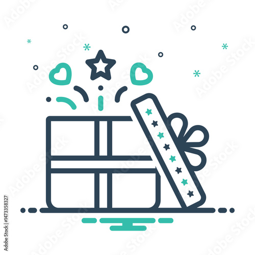 Mix icon for gift