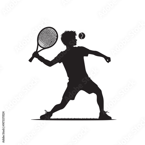 Tennis Boy Silhouette Set

Black and White Tennis Player Icons

Male Tennis Action Poses Vector
