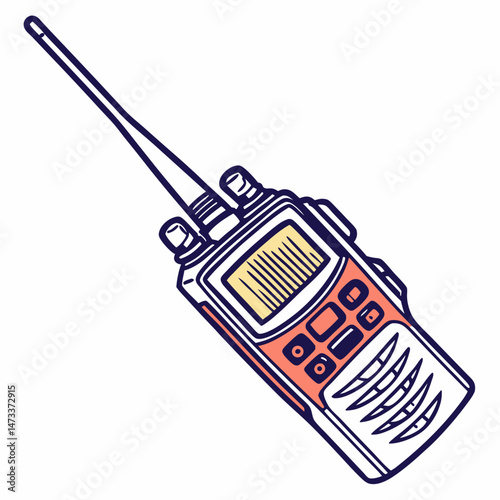 Walkie Talkie silhouette vector illustration
