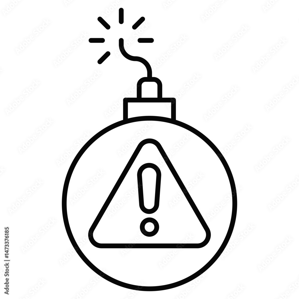 Obraz premium Threat icon