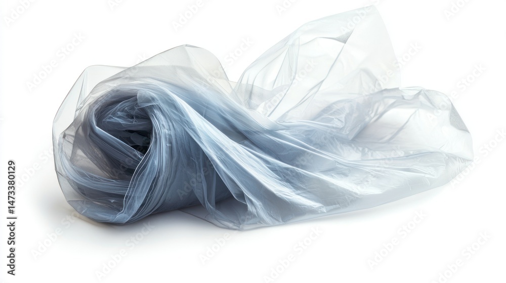 Fototapeta premium Plastic wrap isolated on white background