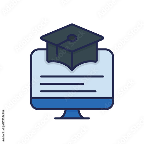 distance learning Vector icon