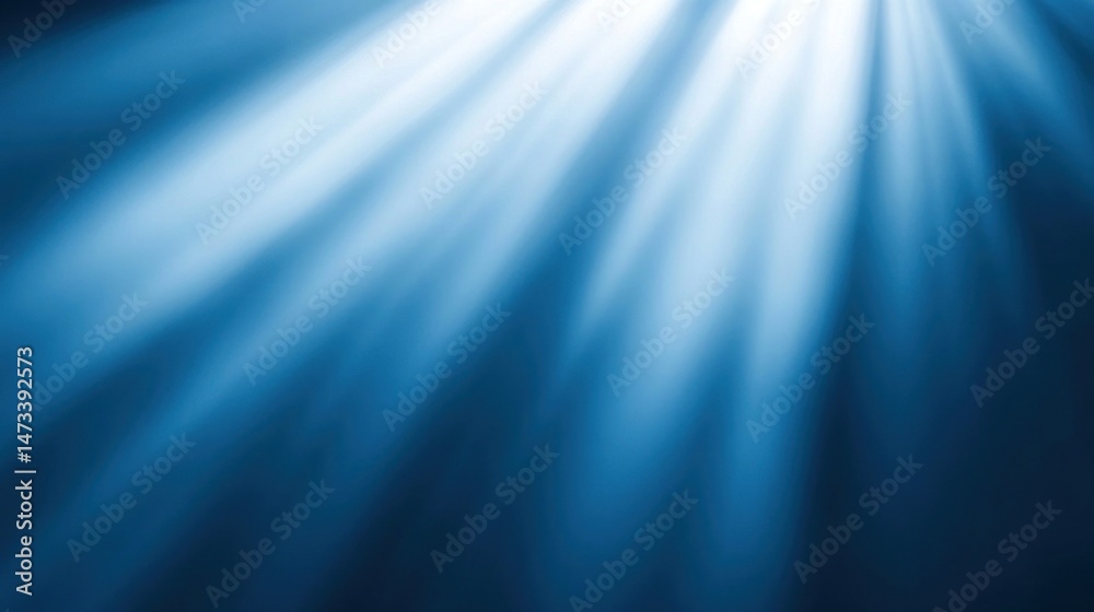 Obraz premium Abstract Blue Light Rays