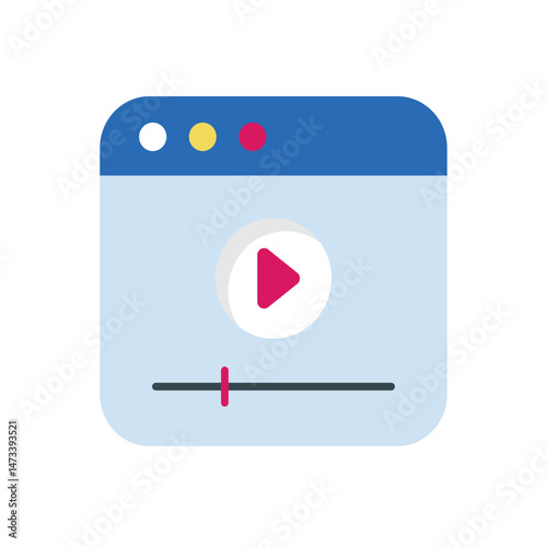 video tutorial Vector icon