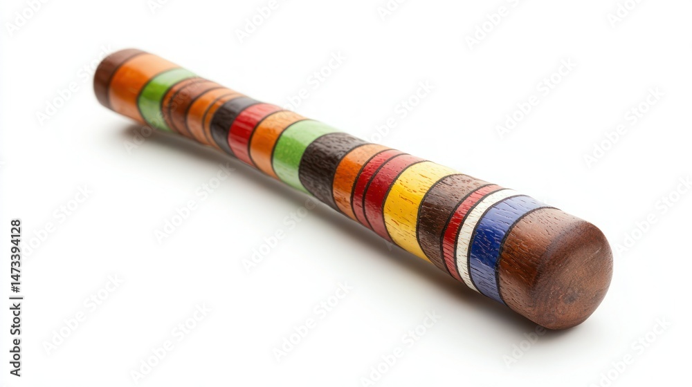 Rainstick isolated on white background