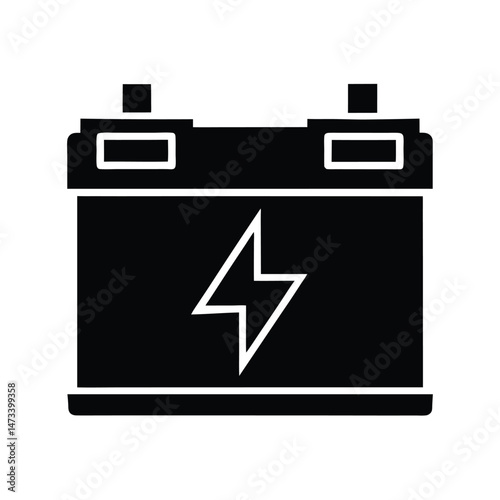 car battery icon vector illustration