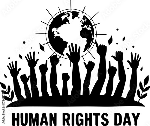 Human Rights Day vector