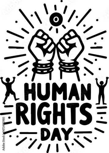 Human Rights Day vector