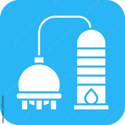 Distillation icon vector image. Suitable for mobile apps, web apps and print media.