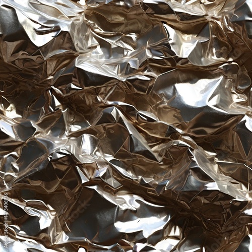 Wallpaper Mural crumpled aluminum foil Torontodigital.ca