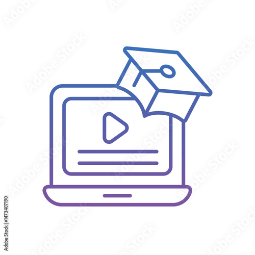 online course Vector icon