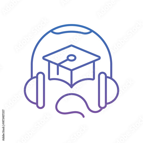 audio course Vector icon