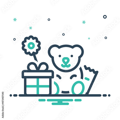 Mix icon for gift