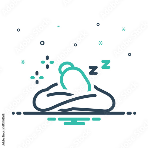 Mix icon for sleeping