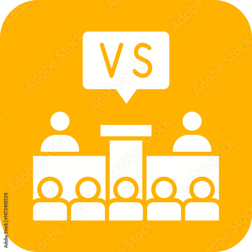 Election icon vector image. Suitable for mobile apps, web apps and print media.