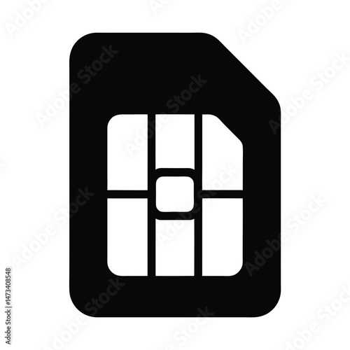 sim card icon vector illustration
