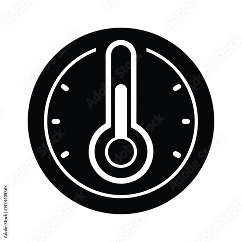 thermostat control icon vector illustration
