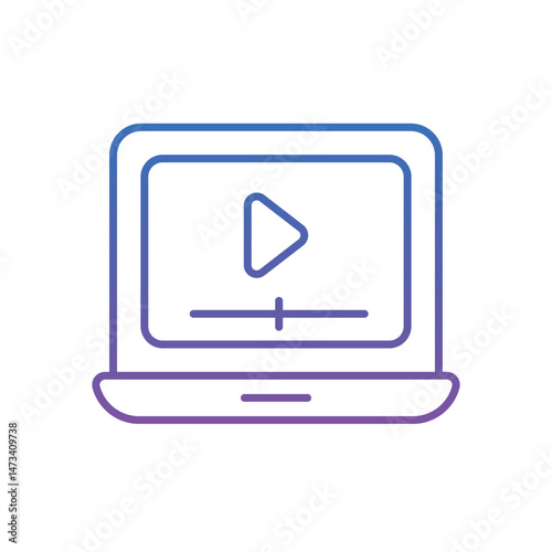 video lesson Vector icon