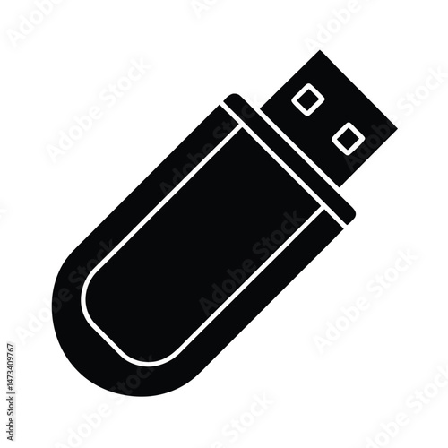 usb flash drive icon vector illustration