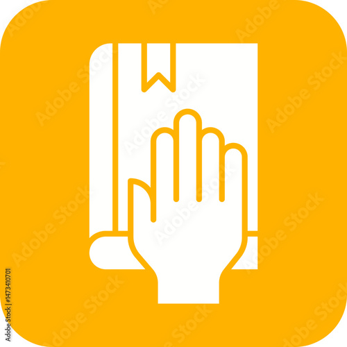 Oath icon vector image. Suitable for mobile apps, web apps and print media.