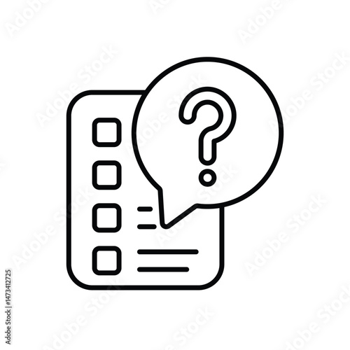 quiz Vector icon