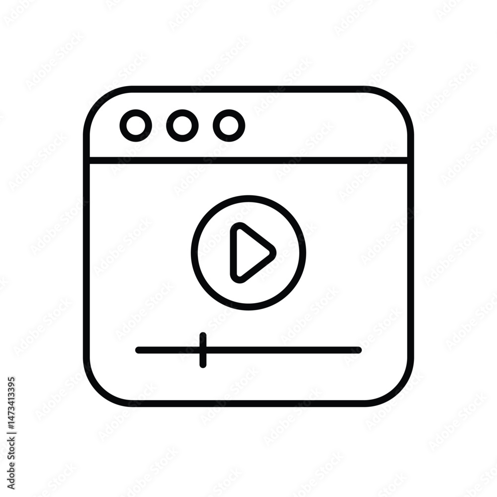 video tutorial Vector icon video tutorial Vector icon