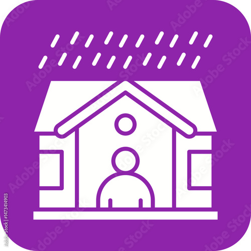 Shelter icon vector image. Suitable for mobile apps, web apps and print media.