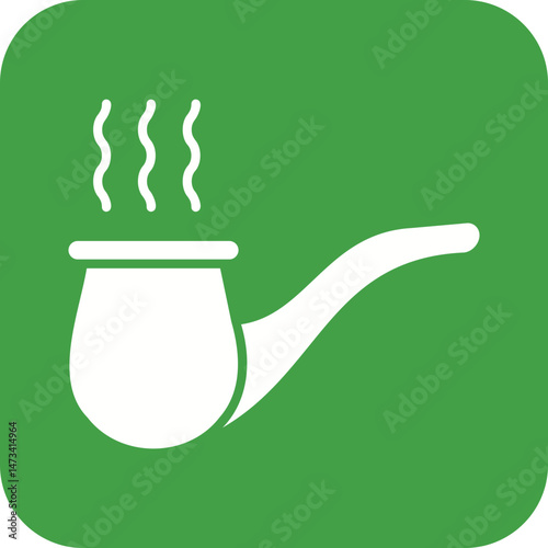 Smoking Pipe icon vector image. Suitable for mobile apps, web apps and print media.