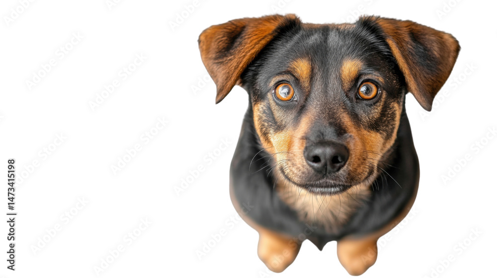 Fototapeta premium dog isolated on white background