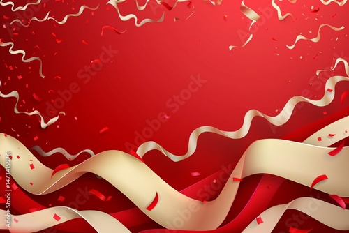 vector realistic background for indonesia independence day celebration