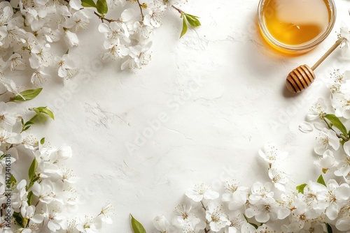 Spring Blossom Arrangement with Honey