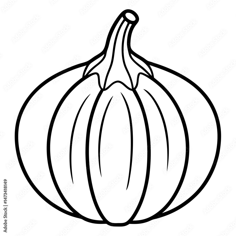 Modern Pattypan Squash Icon Design Modern Pattypan Squash Icon Design