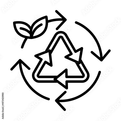 Lifecycle Outline Icon