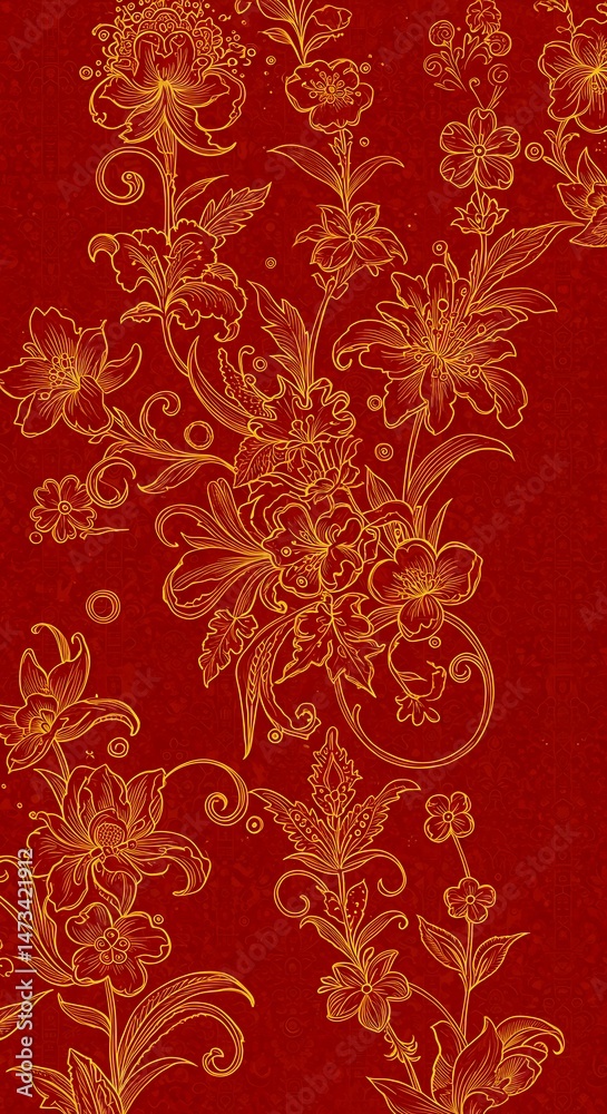 Crimson Bloom's Golden Song AI Generated Crimson Bloom's Golden Song AI Generated