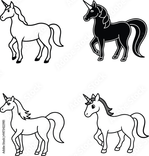 set of horses