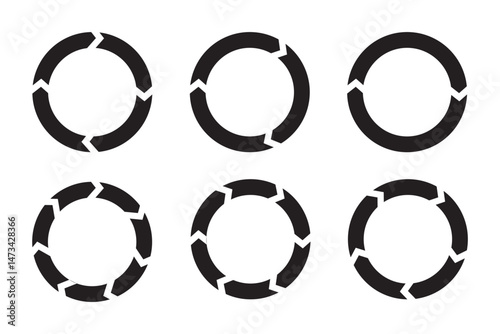Refresh icon vector. Green recycle vector icon symbol. Repeat and reload icons set and arrow rotation circle. Sync icon symbol convert button sign. EPS 10