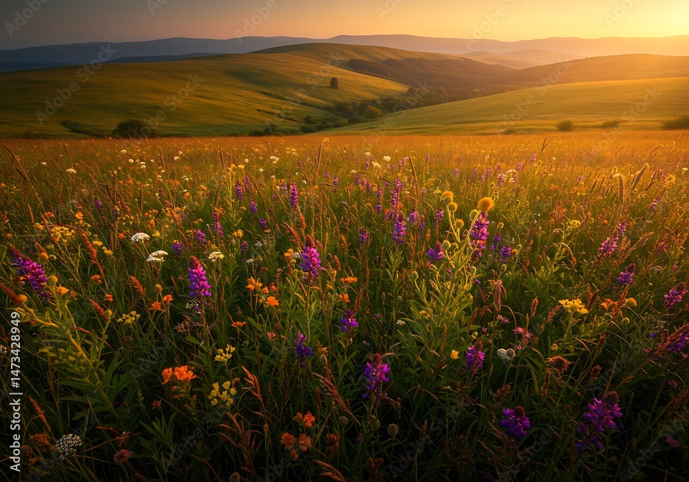Fototapeta premium Golden Hour Bloom