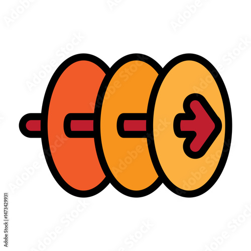Transition Vector Filled Icon Design