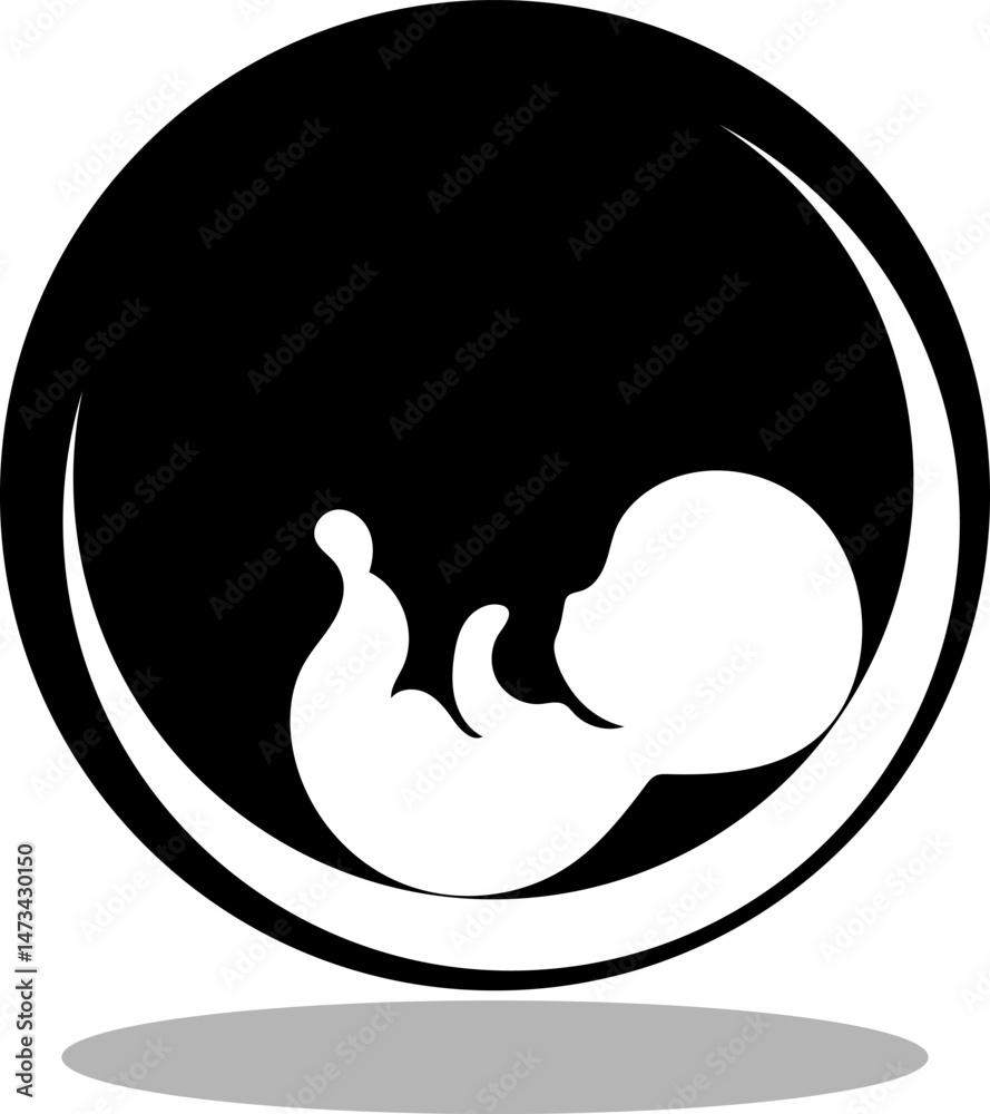Cute Baby Logo Design Vector Cute Baby Logo Design Vector