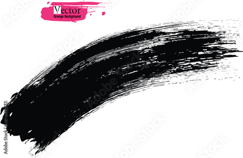 vector black line, grunge brush strokes ink paint isolated on white, Grunge Paint stripe Vector brush Stroke, Hand Drawn Grunge Brush strokes.eps8