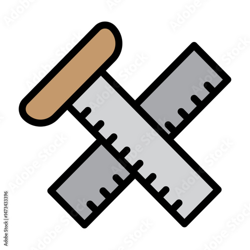 Surveyor Equipment Vector Filled Icon Design
