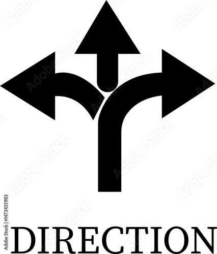 Road icon.Road forks icon. Road sections of different shapes.vector icon illustration isolated on white background.Containing street, highway, traffic light, intersection and roundabout symbol.