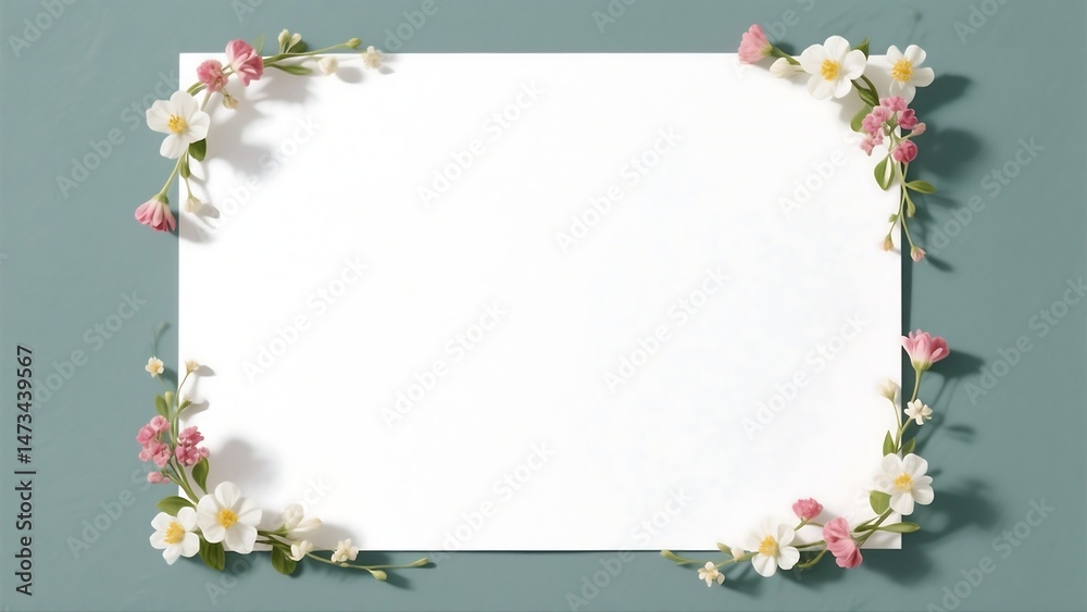 Fototapeta premium A clean white sheet with vast empty space, symbolizing simplicity, minimalism, and creativity, perfect for blank canvas design or concept development.