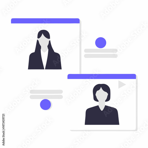 business women information crad