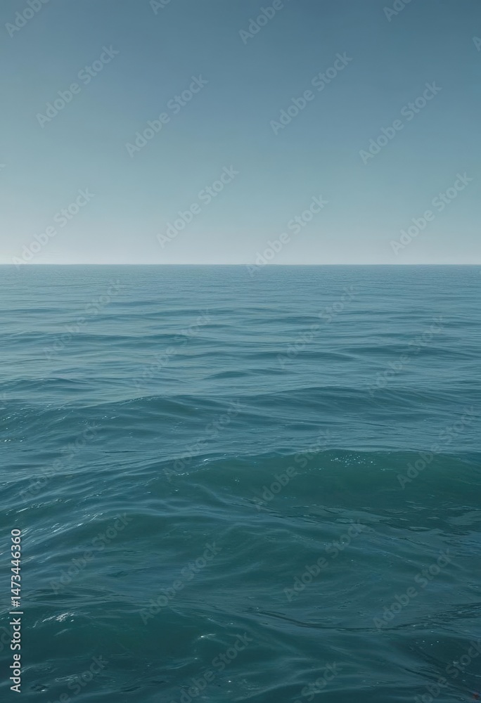 Fototapeta premium Subtle light blue to deeper teal gradient, calming ocean vibe , backdrop, serene, design