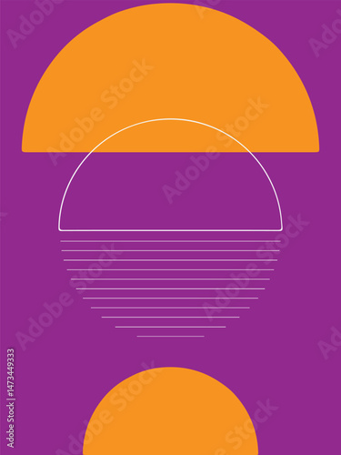 Symmetrical Abstract Art with Vector Shapes