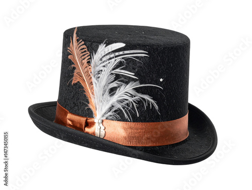  unic desine Top Hat Isolated on a transparent background  