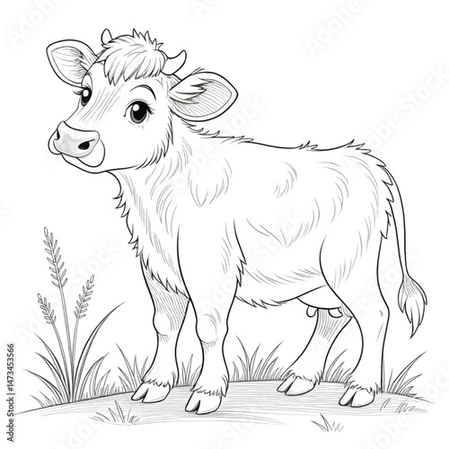 black and white cow