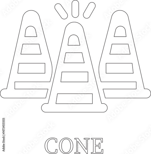 Road line art icon.Road forks icon. Road sections of different shapes.vector icon illustration isolated on white background.Containing street, highway, traffic light, intersection roundabout symbol.